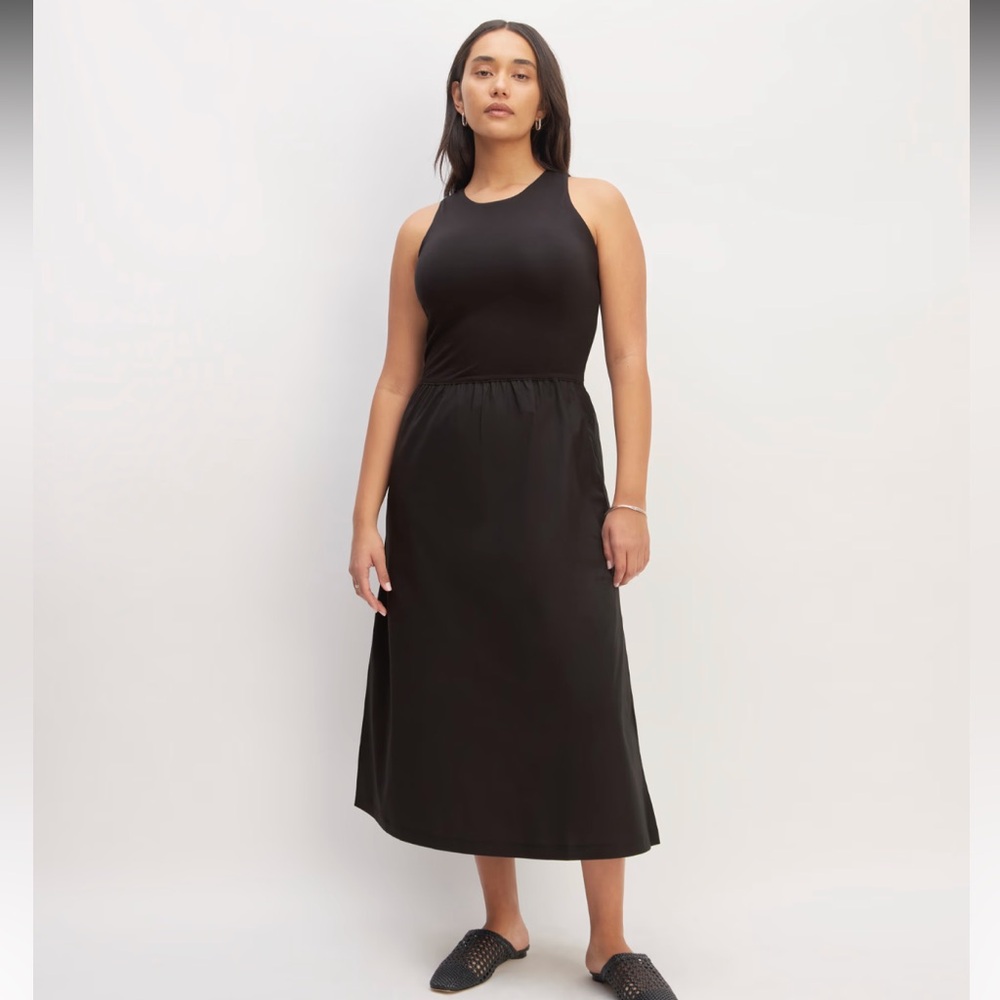 Everlane The Supima High-Neck Riviera Dress size medium